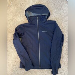 Columbia Dark Blue Hooded Jacket- XS